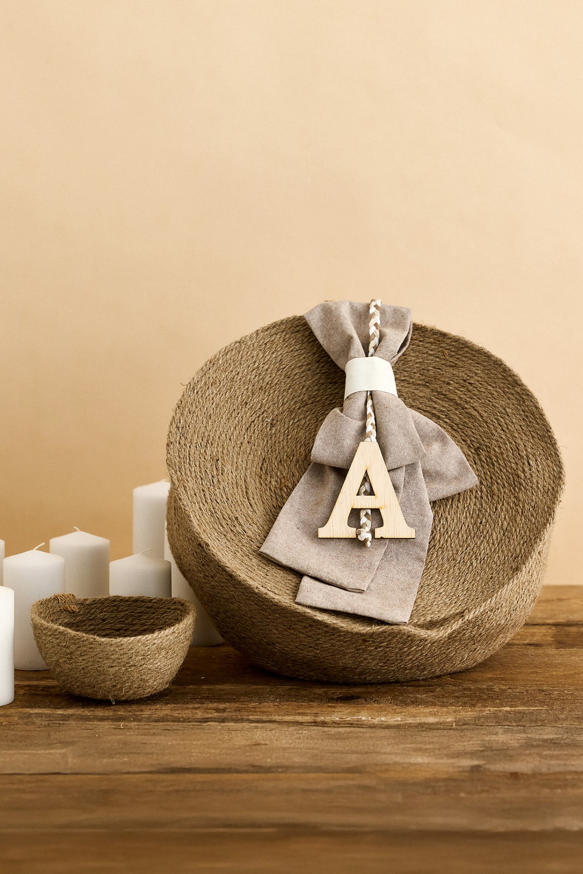 Στρόγγυλο κουτί καφέ κορδόνι 1203 με καπάκι σετ/2