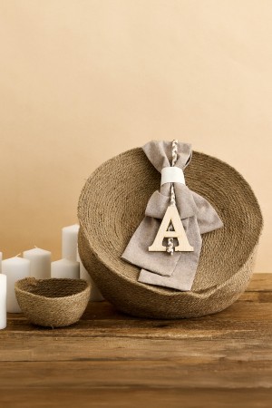 Στρόγγυλο κουτί καφέ κορδόνι 1203 με καπάκι σετ/2