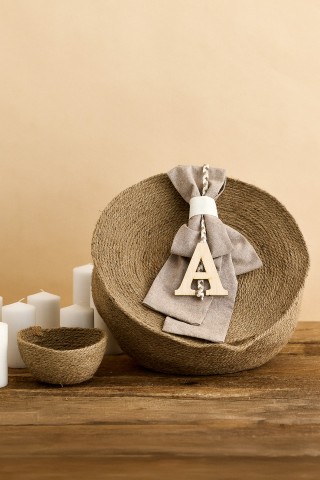 Στρόγγυλο κουτί καφέ κορδόνι 1203 με καπάκι σετ/2