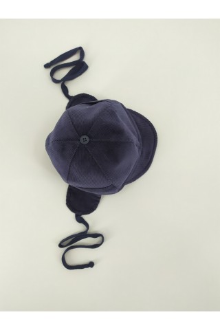 Καπέλο βάπτισης χειμερινό κοτλέ