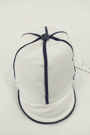 Καπέλο βάπτισης jockey λευκό μπλε