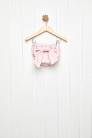 Ροζ φουφούλα με φιόγκο