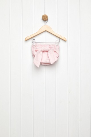 Ροζ φουφούλα με φιόγκο