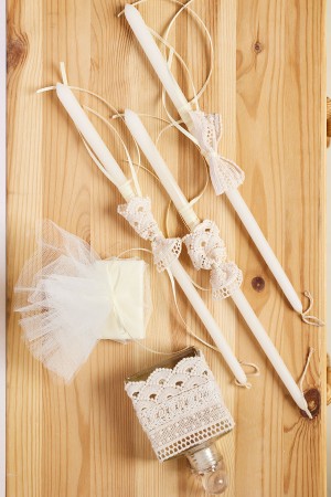 Λαδοσέτ κορίτσι εκρού με εκρού γκυπύρ δαντέλα