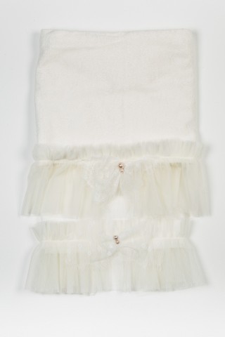 Λαδόπανα κορίτσι εκρού τούλι 